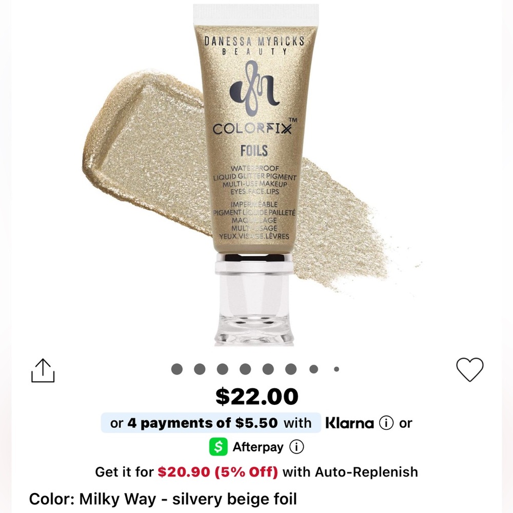 🍒4/$25🍒 Danessa Myricks ColorFix Foils - Milky Way